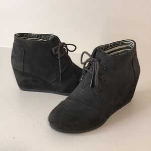 Grey Tom’s Suede Desert Wedge Booties